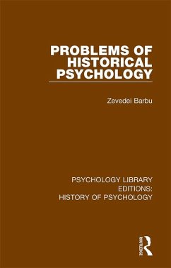 Problems of Historical Psychology (eBook, PDF) Cover Problems of Historical Psychology (eBook, PDF)