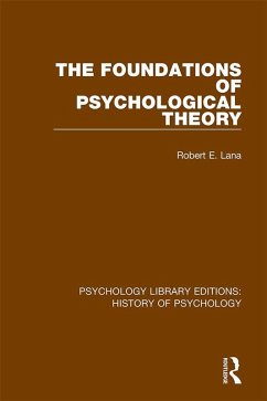 Cover The Foundations of Psychological Theory (eBook, ePUB)