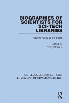 Cover Biographies of Scientists for Sci-Tech Libraries (eBook, ePUB)