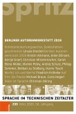 Berliner Autorenwerkstatt 2019