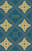 2020 Planner - Diary - Journal - Week per spread - Teal Tiles