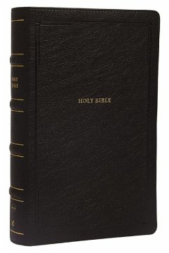 NKJV, End-of-Verse Reference Bible, Personal Size Large Print, Leathersoft, Black, Thumb Indexed, Red Letter, Comfort Print - Nelson, Thomas