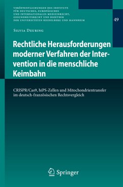 Rechtliche Herausforderungen moderner Verfahren der Intervention in die menschliche Keimbahn (eBook, PDF) - Deuring, Silvia