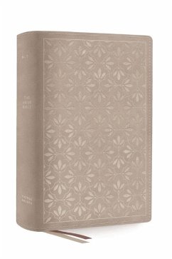 The Net, Abide Bible, Leathersoft, Stone, Comfort Print - Thomas Nelson