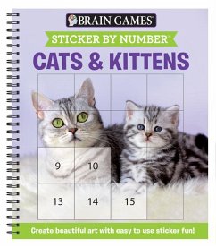 Brain Games - Sticker by Number: Cats & Kittens (Easy - Square Stickers) - Publications International Ltd; New Seasons; Brain Games