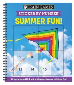 Brain Games - Sticker by Number: Summer Fun! (Easy - Square Stickers) - Publications International Ltd; New Seasons; Brain Games