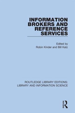 Cover Information Brokers and Reference Services (eBook, ePUB)