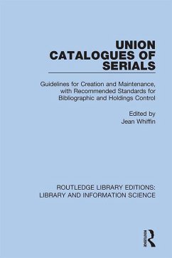 Cover Union Catalogues of Serials (eBook, ePUB)