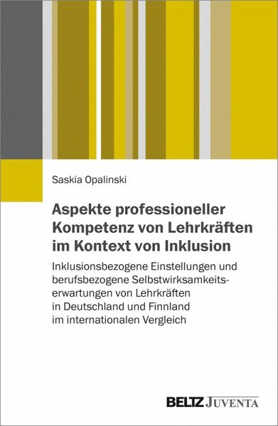Aspekte professioneller Kompetenz von Lehrkräften im Kontext von Inklusion (eBook, PDF)