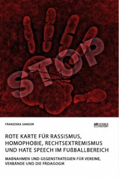 Rote Karte für Rassismus, Homophobie, Rechtsextremismus und Hate Speech im Fußballbereich - Sander, Franziska