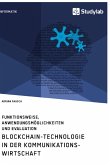 Blockchain-Technologie in der Kommunikationswirtschaft. Funktionsweise, Anwendungsmöglichkeiten und Evaluation