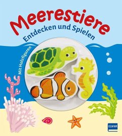 Cover Meerestiere (Pappbilderbuch + 3 Holzfiguren)