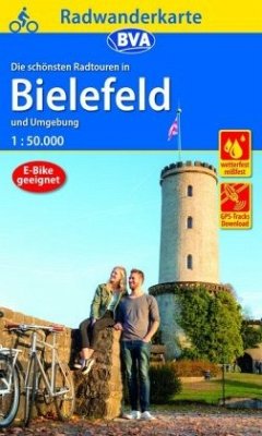 Cover Radwanderkarte BVA Radwandern in Bielefeld und Umgebung