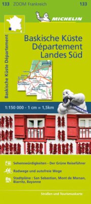 Cover Michelin Karte Baskische Küste - Das Departement Landes Süd