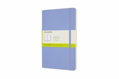 Moleskine Notizbuch Large/A5, Blanko, Weicher Einband, Hortensien Blau