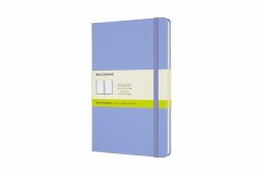 Moleskine Notizbuch Large/A5, Blanko, Fester Einband, Hortensien Blau