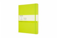 Moleskine Notizbuch XL, Blanko, Fester Einband, Limetten Grün