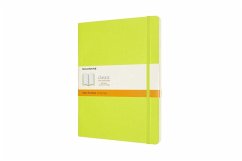 Moleskine Notizbuch XL, Liniert, Weicher Einband, Limetten Grün