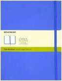 Moleskine Classic, Notizbuch Extra Large Blanko, Hortensien Blau