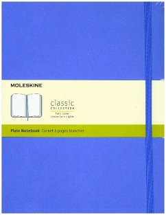 Moleskine Classic, Notizbuch Extra Large Blanko, Hortensien Blau