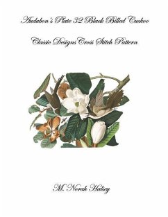 Plate 32 Black Billed Cuckoo: Classic Designs Cross Stitch Pattern - Halsey, M. Norah
