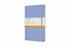Moleskine Notizbuch Large/A5, Liniert, Weicher Einband, Hortensien Blau