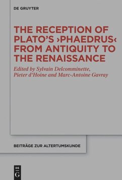 The Reception of Plato¿s ¿Phaedrus¿ from Antiquity to the Renaissance