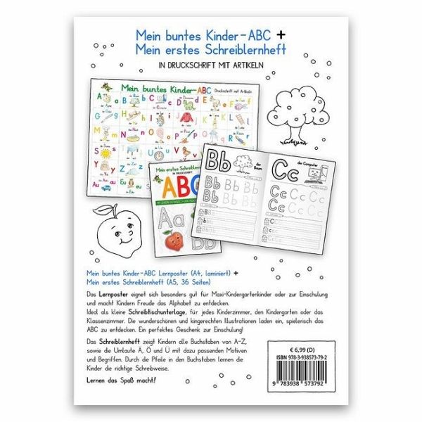 Mein buntes Kinder-ABC DIN A4 laminiert + Mein erstes Schreiblernheft - Set  in … - Schulbücher bei bücher.de