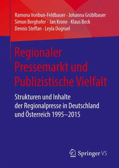 Regionaler Pressemarkt und Publizistische Vielfalt - Vonbun-Feldbauer, Ramona;Grüblbauer, Johanna;Berghofer, Simon