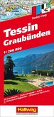 Hallwag Strassenkarte Tessin und Graubünden