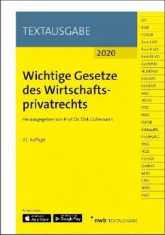 Wichtige Gesetze des Wirtschaftsprivatrechts