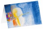Kunstkarten 'Gelbes Streichinstrument'