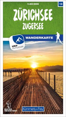 Cover Kümmerly+Frey Wanderkarte 13 Zürichsee 1:40.000