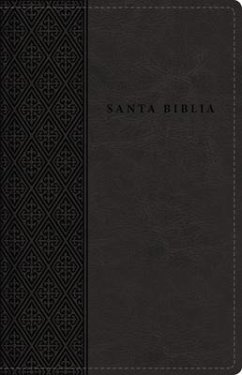 Rvr60 Santa Biblia, Letra Grande, Tamaño Compacto, Leathersoft, Negro, Edición Letra Roja, Con Índice Y Cierre - Rvr 1960- Reina Valera 1960