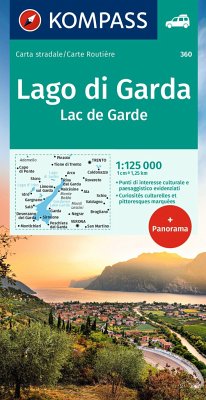 KOMPASS Autokarte Lago di Garda, Lac de Garde 1:125.000