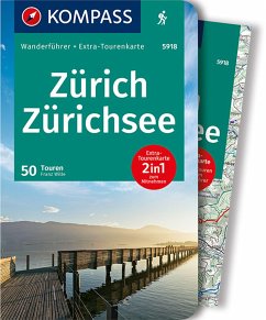 KOMPASS Wanderführer Zürich, Zürichsee, 50 Touren - Wille, Franz
