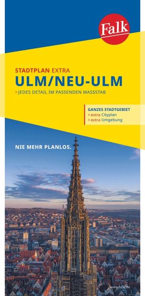 Falk Stadtplan Extra Ulm, Neu-Ulm 1:20.000 Falk Stadtplan Extra Ulm, Neu-Ulm 1:20.000