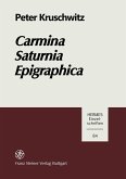Carmina Saturnia Epigraphica (eBook, PDF)
