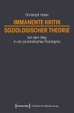 Immanente Kritik soziologischer Theorie (eBook, PDF)