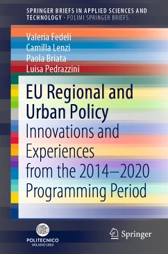 EU Regional and Urban Policy (eBook, PDF) - Fedeli, Valeria; Lenzi, Camilla; Briata, Paola; Pedrazzini, Luisa