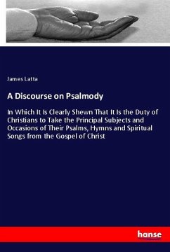 A Discourse on Psalmody