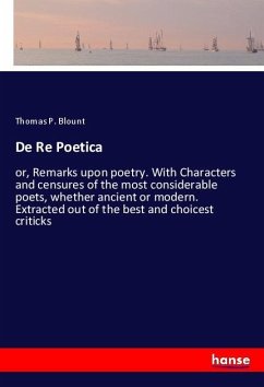 De Re Poetica - Blount, Thomas P.