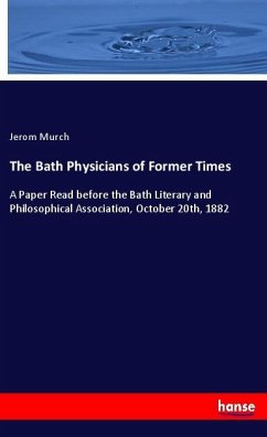 Cover The Bath Physicians of Former Times