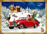 A4-Wandkalender - Winterfahrt im Oldtimer