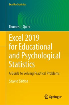 Excel 2019 for Educational and Psychological Statistics - Quirk, Thomas J.