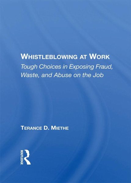 Whistleblowing At Work (eBook, ePUB)