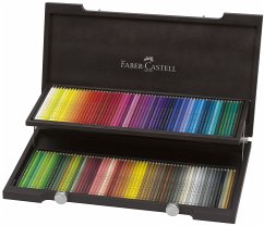 Faber-Castell Künstlerfarbstifte Polychromos, 120er Set Holzkoffer