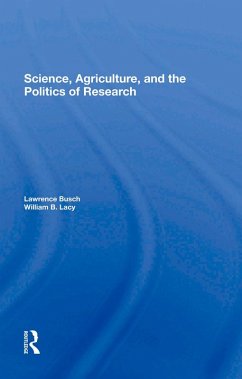 Cover Science, Agriculture, And The Politics Of Research (eBook, PDF)