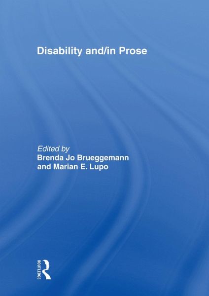 Disability and/in Prose (eBook, PDF)