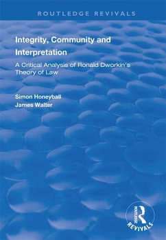 Integrity, Community and Interpretation (eBook, ePUB) - Honeyball, Simon; Walter, James
